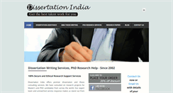 Desktop Screenshot of dissertationindia.net