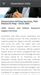 Mobile Screenshot of dissertationindia.net